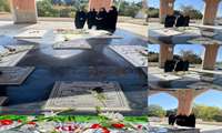 برگزاری مراسم غبارروبی و عطرافشانی مزار شهدای گمنام به مناسبت هفته دفاع مقدس